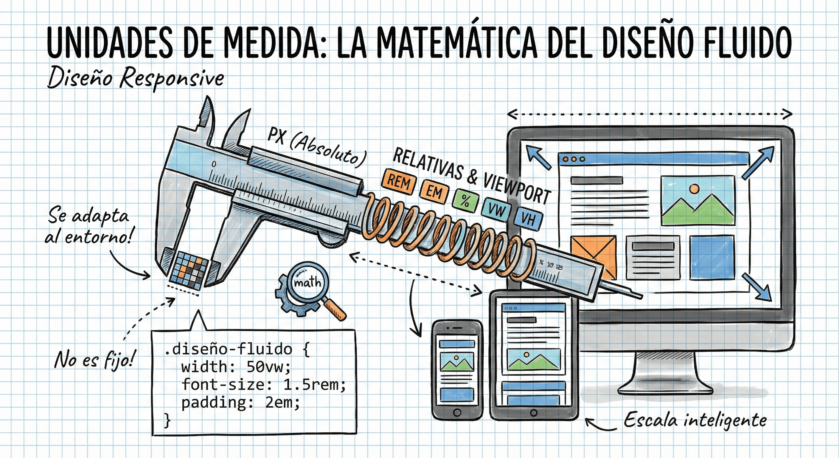 Relación entre unidades de medida CSS y distintos tamaños de pantalla