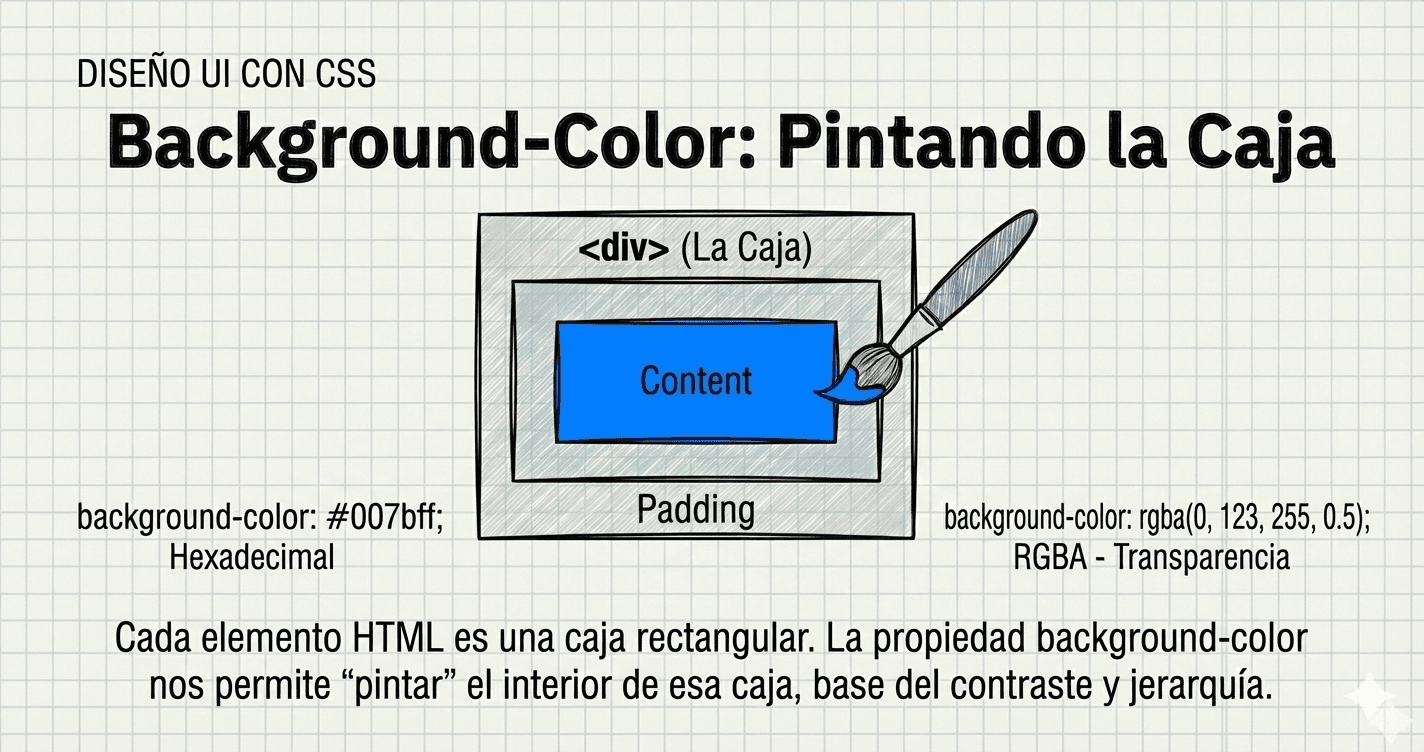 Representación artística de capas de pintura digital sobre bloques estructurales